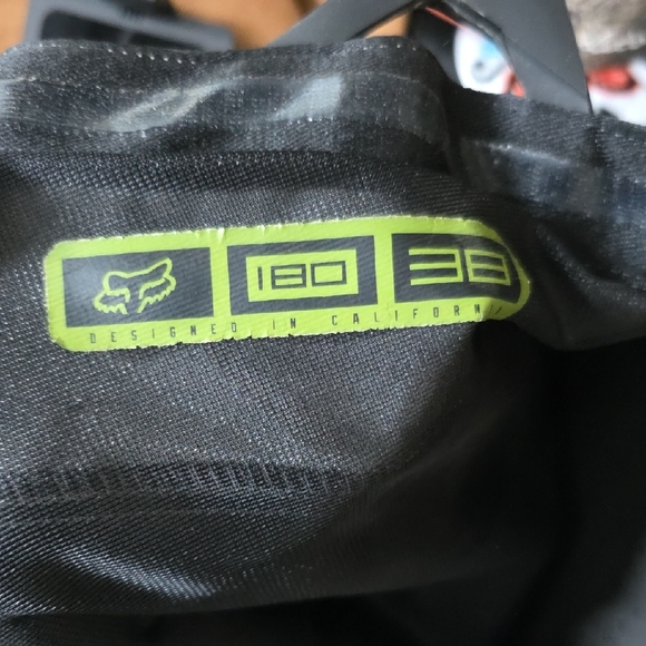 Fox Racing 180 Bent Knee Black and Gray Riding Pants - Picture 3 of 5